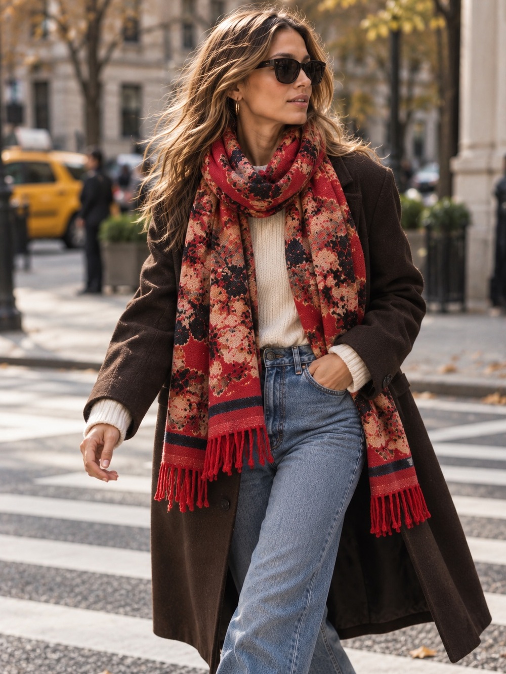 NWT | Pretty Persuasions Reversible Floral Scarf Shawl Wrap